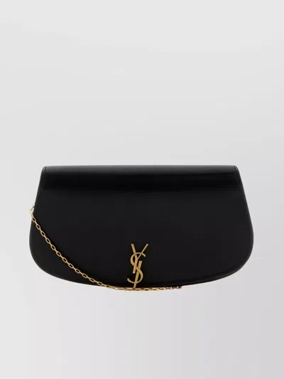 Saint Laurent Leather Wallet Chain Strap