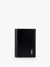 Saint Laurent Leather Wallet With Frontal Monogram