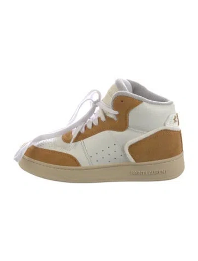 Pre-owned Saint Laurent Leather Wedge Sneakers In Multi