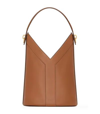 Saint Laurent Leather Y Bucket Bag In Red