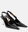 Saint Laurent Graham 110 Patent Leather Slingback Pumps In Black