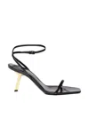 Saint Laurent 75mm Lee Sandals In Black