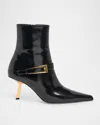 Saint Laurent Lee Boots In Nero
