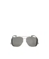 Saint Laurent Eyewear Aviator Sunglasses In Gray