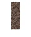 Saint Laurent Mohair-wool Leopard Scarf In Brown