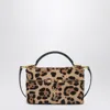 Saint Laurent Leopard-print Pony Gaby Vanity Bag In Neutral