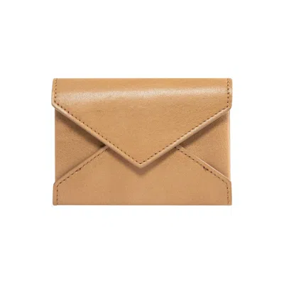 Pre-owned Saint Laurent Letter Card Case 'natural Tan' | Women's Size Onesize In Brown