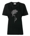 Saint Laurent Letter Floral Printed T-shirt