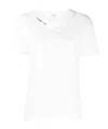 Saint Laurent Letter Logo T-shirt In White