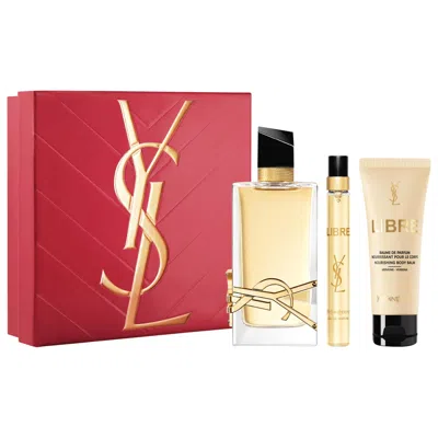 Saint Laurent Libre Eau De Parfum Gift Set With Body Lotion In Transparent