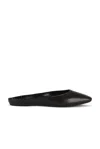 Saint Laurent Lido Flat Mule In Harris Eagle Brown