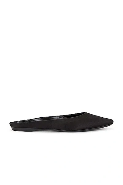 Saint Laurent Lido Flat Slipper In Black