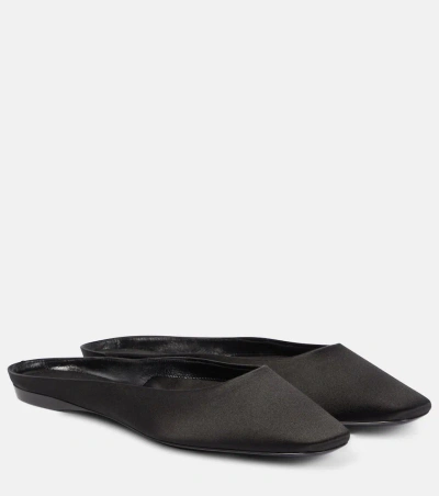 Saint Laurent Lido Slipper In Black