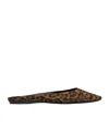 Saint Laurent Fabric Women Shoes Sandles Mid Heel Leather Sole In Brown