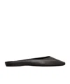 Saint Laurent Lido Slip-ons In Smooth Leather In Eagle Palm