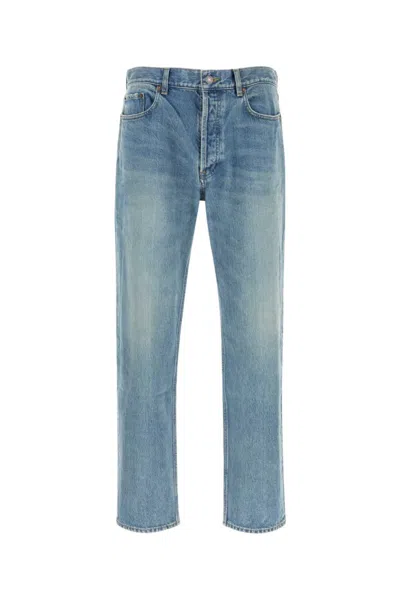 SAINT LAURENT LIGHT BLUE DENIM JEANS