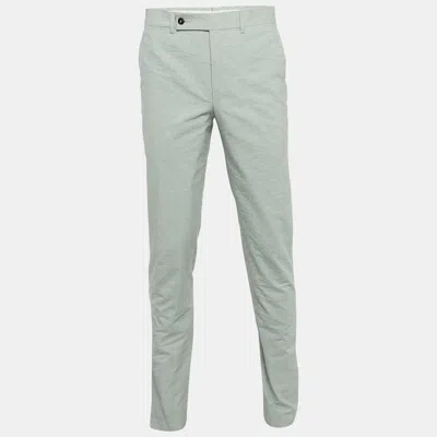 Pre-owned Saint Laurent Light Blue Regular Fit Trousers L