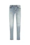 Saint Laurent Light Blue Stretch Denim Jeans In Light Blue