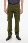 Saint Laurent Lightweight Cotton 5-pockets Pants With Belt Loops