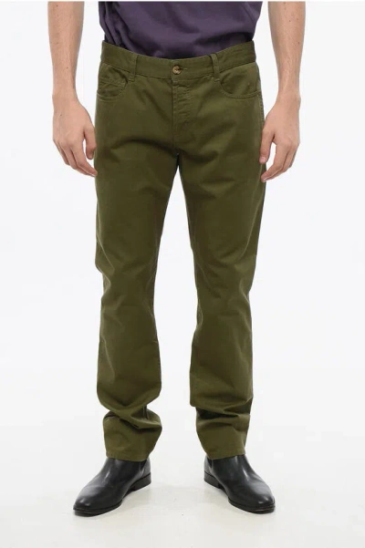 Saint Laurent Lightweight Cotton 5-pockets Pants With Belt Loops