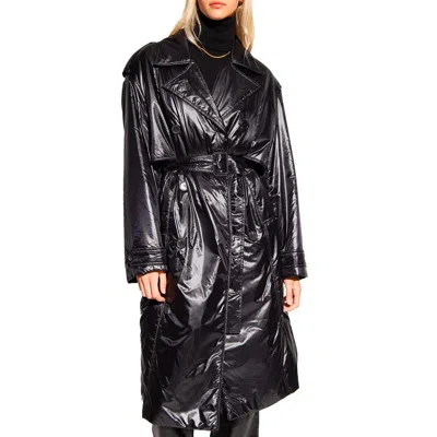Saint Laurent Lightweight Padded Coat In Black