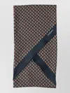 Saint Laurent Lightweight Patterned Square Bow Tie Accessory