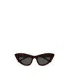 Saint Laurent Acetate Cat-eye Sunglasses In Black