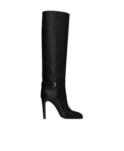 SAINT LAURENT SAINT LAURENT DIANE ALMOND TOE BOOTS