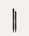 Saint Laurent Lines Liberated Dual-ended Waterproof Eyeliner In 01 Unbridled Black