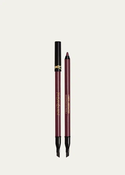 Saint Laurent Lines Liberated Dual-ended Waterproof Eyeliner In 04 Unrestricted P