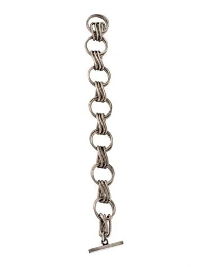 Pre-owned Saint Laurent Link Bracelet, 6.5" In Multicolor