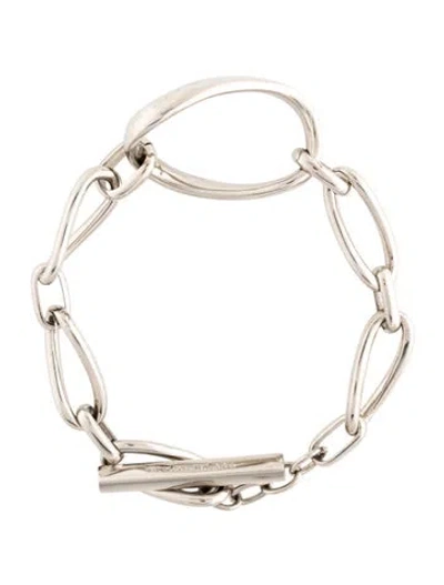 Pre-owned Saint Laurent Link Chain Bracelet, 7.5" In Multicolor