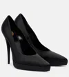 Saint Laurent Lisa 110 Satin Platform Pump In Black