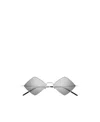 Saint Laurent Lisa Diamond-frame Sunglasses In Gray