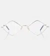 Saint Laurent Lisa Glasses In Gold