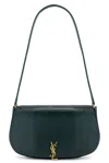 Saint Laurent Lizard Demi Lune Hobo Bag In Eden Forest & Dark Eden Forest