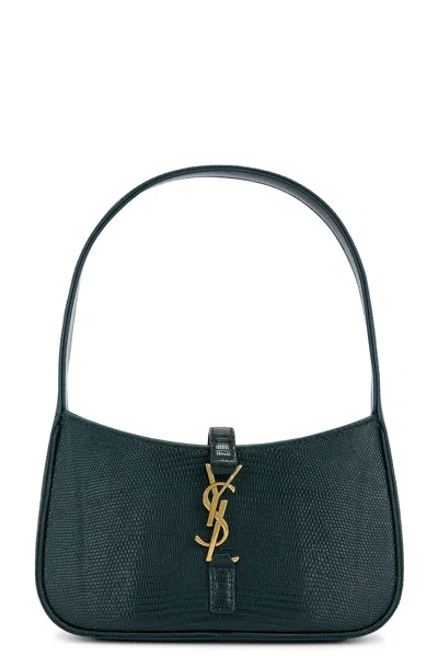 Saint Laurent Lizard Mini Le 5 A 7 Bag In Eden Forest & Dark Eden Forest