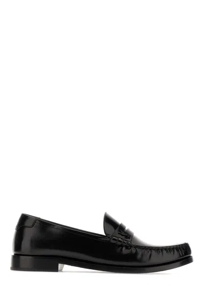 Saint Laurent Loafers In Black