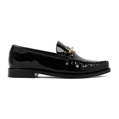 Saint Laurent Le Loafer Patent Leather Loafers In Black