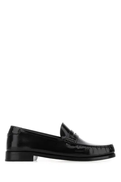 Saint Laurent Loafers In Nero