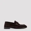 Saint Laurent Suede Penny Loafers