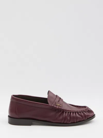 Saint Laurent Loafers Le Loafer In Burgundy