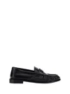Saint Laurent 15mm Le Loafer Leather Loafers In Nero
