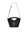 Saint Laurent Mini Tote In Smooth Leather In Black