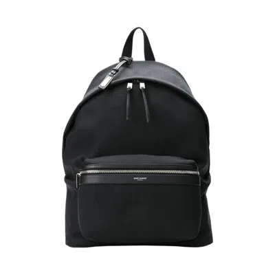 Pre-owned Saint Laurent Logo Backpack 'black' | Men's Size Onesize