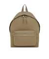 Saint Laurent Logo Backpack In Brown