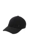 Saint Laurent Cassandra Felt Baseball Cap In Black