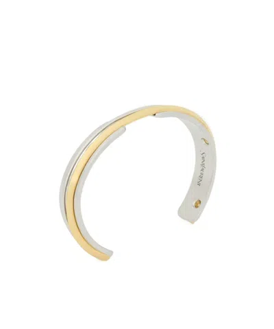 Saint Laurent Logo Bracelet In White