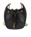 Saint Laurent Logo Bucket Bag In Black