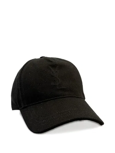 Saint Laurent Logo Cap In Black